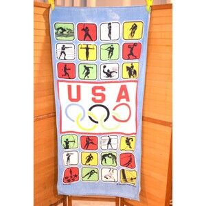 Olympics 1988 Beach Towel USOC Sports and Athletes